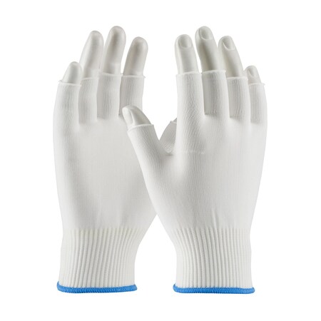 Pip Medium Weight Seamless Knit Nylon Clean Environment Glove - Half-Finger, 12PK 40-732/L